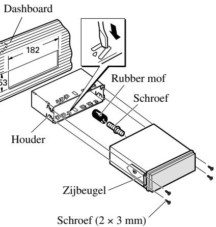 PIONEER AVH-P7500DVD - Installeer het toestel in het dashboard. (Afb. 14) - 1
