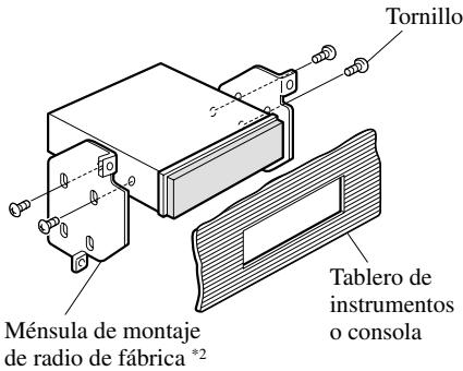 PIONEER AVH-P7500DVD - Instalación usingo los orificios roscados en el lado de este producto - 3
