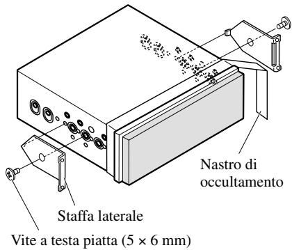 PIONEER AVH-P7500DVD - Stabilire la posizione delle staffe laterali. (Fig. 13) - 1