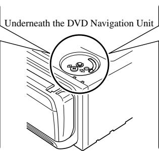 Underneath the DVD Navigation Unit