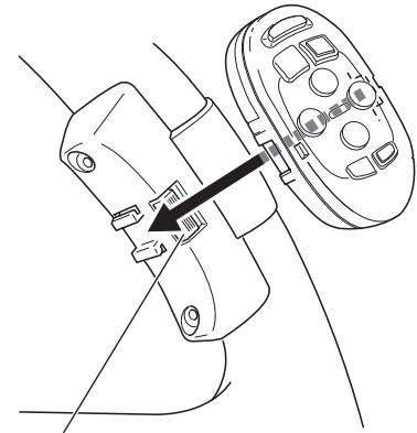 PIONEER AVIC-800DVD - Install the remote control unit in the holder. - 1