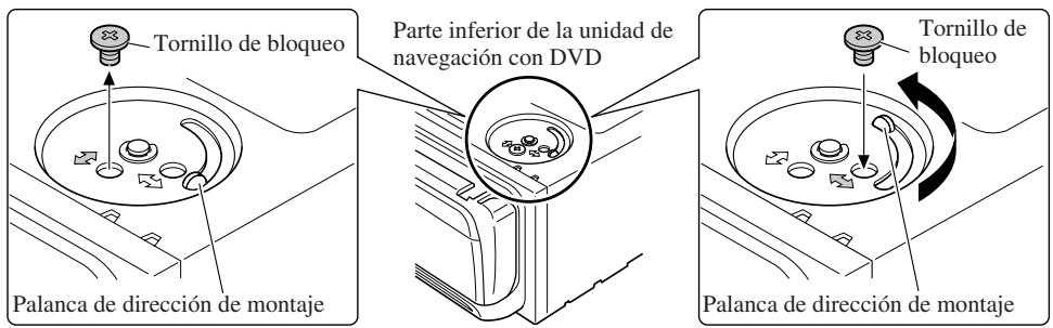 PIONEER AVIC-800DVD - Instalación con los lados derecho e izquierdo de la unidad de navegación con DVD paralelos a la dirección del vehículo - 1