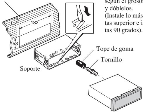 PIONEER AVIC-800DVD - Instalación con tope de goma - 1
