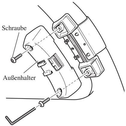 PIONEER AVIC-800DVD - Den Außenhalter auf dem Innenhalter installieren und mit Schrauben. - 1