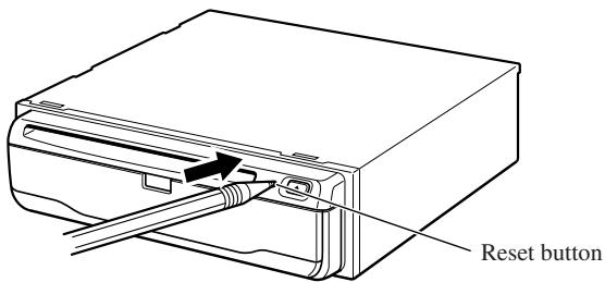 PIONEER AVIC-9DVD-2 - Press the reset button on the main unit. - 1