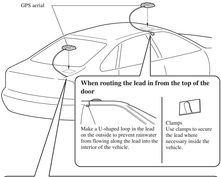 PIONEER AVIC-9DVD-2 - When installing the aerial outside the vehicle (on the body) - 1