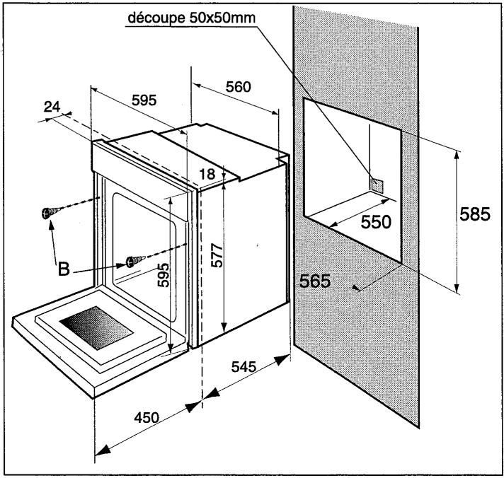SAUTER MCF3B - Comment encastrer votre four ? - 1