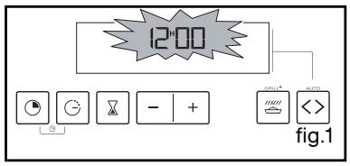 SAUTER SFE720XI - How to set the time. - 1