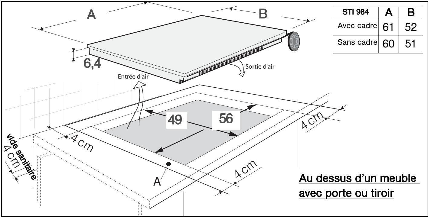 SAUTER STI994B,  STI998VG - / INSTALLATION DE VOTRE APPAREIL - 1