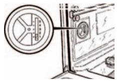 SAUTER DWS 10 FW - ② - Adjustment via the cursor inside the tub. - 1