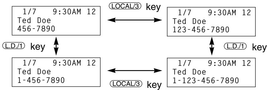 TOSHIBA TL933 - EDITING CALLER ID DATA - 1