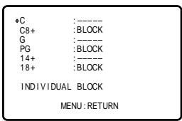 SHARP 27C240 - Parent Control (V-CHIP Operation) (Continued) - 4