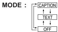 SHARP 27C240 - How to set CLOSED CAPTION - 9