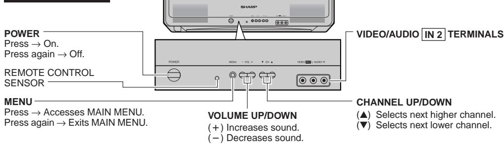 SHARP 27C240 - Front Panel - 1