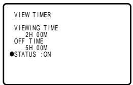 SHARP 27F541 - ● How to set VIEW TIMER - 6