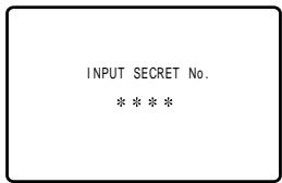 SHARP 27F541 - - To change the V-CHIP BLOCK after registering a secret No. - 3