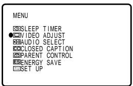 SHARP 27F541 - Video Adjust - 3