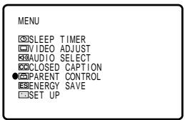 SHARP 27F541 - Parent Control (V-CHIP Operation) (Continued) - 4