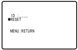 SHARP 27F541 - RESET: Resetting the ID to “\_\_\_\_” - 4