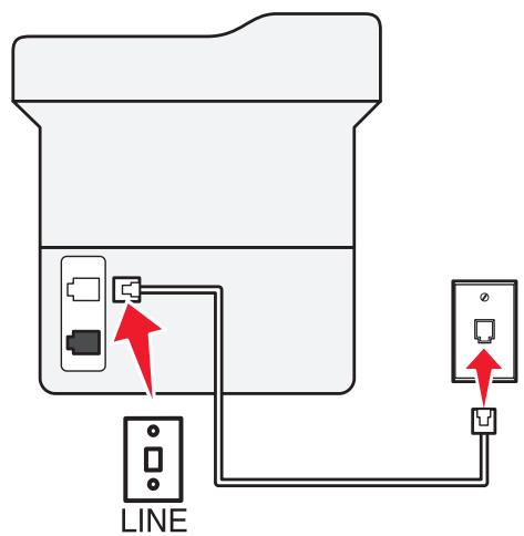 LEXMARK MX310DN,  MX410DE,  MX310 - ScENARIO 1 : Ligne téléphonique standard - 2