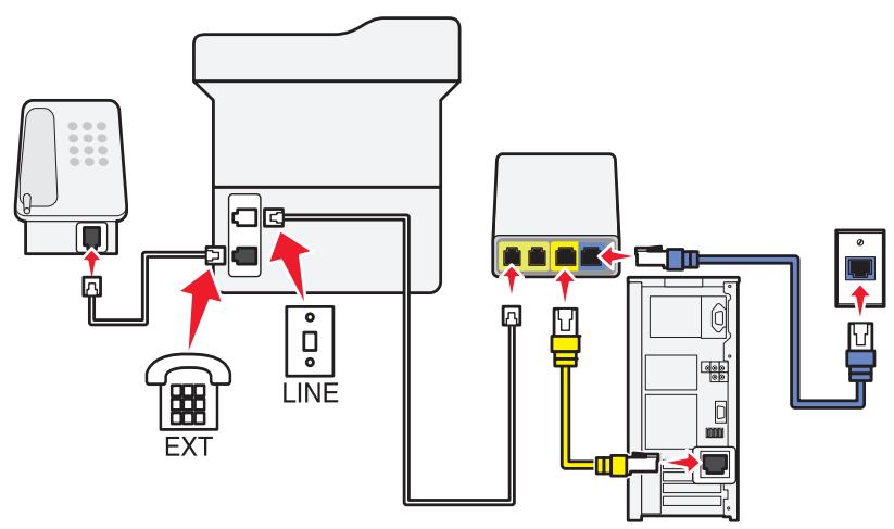 LEXMARK MX310DN,  MX410DE,  MX310 - ScENARIO 3 : Service téléphonique VoIP - 2