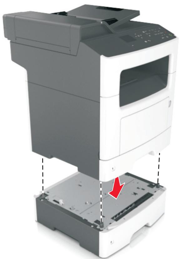 LEXMARK MX310DN,  MX410DE,  MX310 - Installation des tiroirs en option - 7