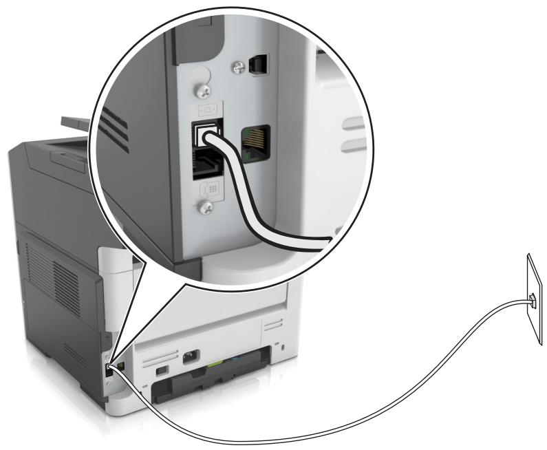 LEXMARK MX310DN,  MX410DE,  MX310 - ScENARIO 1 : Ligne téléphonique standard - 1