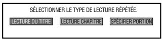 SHARP DV-HR400F/HR450F/HR480F - Lecture repétée d'un titre ou d'un chapitre (Lecture repétée) - 1
