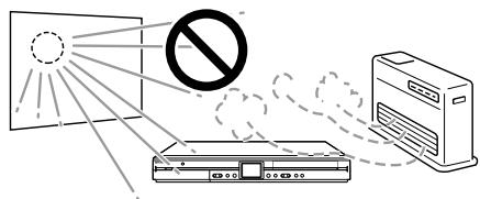 SHARP DV-HR400F/HR450F/HR480F - N'utilise pas l'enregistreur dans des endroits soumis à des températures élevées. - 2