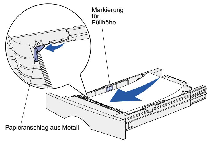 LEXMARK T420 - Einlagen von Druckmedien in die Fächer - 6