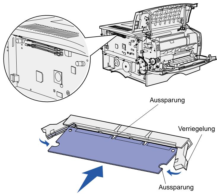 LEXMARK T420 - Installieren von Speicherkarten - 1