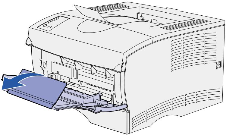 LEXMARK T420 - Einlagen von Druckmedien in die Universalzuführung - 2