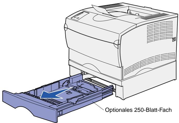 LEXMARK T420 - Einlagen von Druckmedien in die Fächer - 1