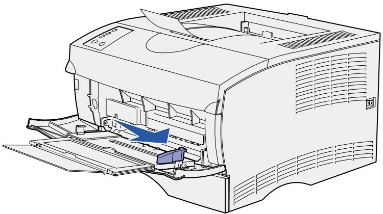 LEXMARK T420 - Einlagen von Druckmedien in die Universalzuführung - 3