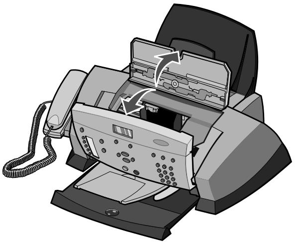 LEXMARK X4250 - Austauschen der Druckkassetten - 1