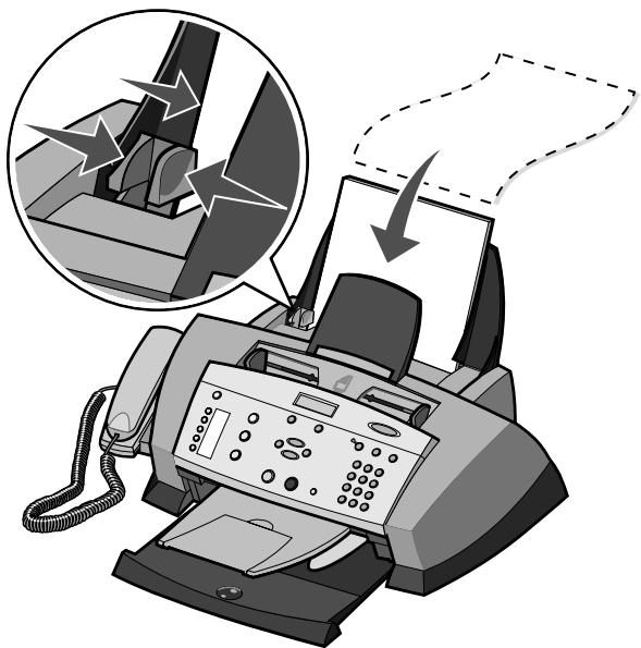LEXMARK X4250 - Einlagen von Normalpapier in die Papierstütze - 1