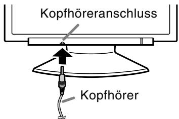 SHARP LL-172A/172G - Anschluss von Kopfhörern (im Handel erhältlich) - 1