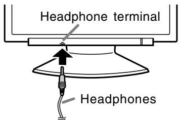 Headphone terminal Headphones