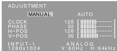 SHARP LL-172A/172G - Tasto MENU - 1