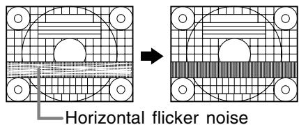 Horizontal flicker noise