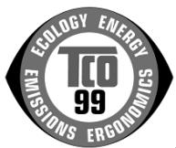 ECOLOGY ENERGY EMISSIONS 99 TCO ERGONOMICS
