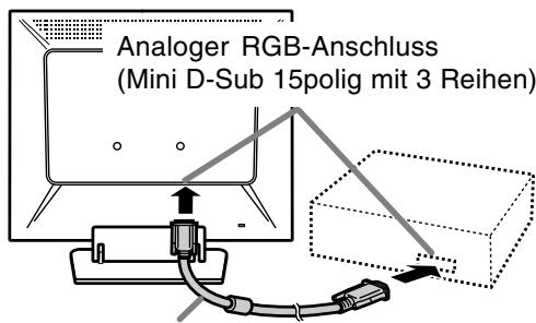Analoger RGB-Anschluss (Mini D-Sub 15-polig mit 3 Reihen)