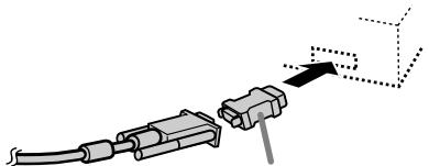 SHARP LL-T15A4 - Raccordement du moniteur à un ordinateur - 2
