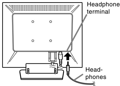 Headphone terminal Headphones