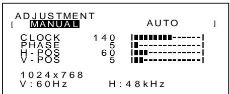 SHARP LL-T15S1 - Manual screen adjustment - 1