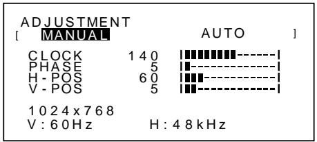 SHARP LL-T15S1 - MENU 1 : ADJUSTMENT (RÉGLAGE) - 1