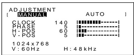 SHARP LL-T15S1 - MENU 1: ADJUSTMENT - 1