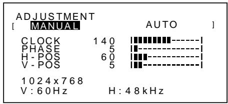 SHARP LL-T15S1 - Réglage manuel du moniteur - 1