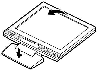 SHARP LL-T15S1 - Levantamiento del monitor - 1