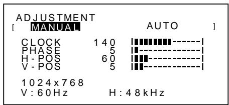SHARP LL-T15S1 - MENU 1: ADJUSTMENT (REGOLAZIONE) - 1